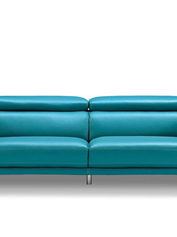 product-6 Blue Leather Sofa